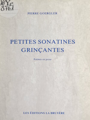 cover image of Petites sonatines grinçantes